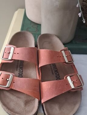 Birkenstock Women's Arizona Sandals in Terracotta/burnt Orange